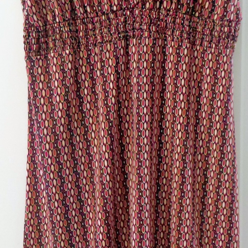 Maurices Multicolor Printed Maxi Dress in Pink and Brown